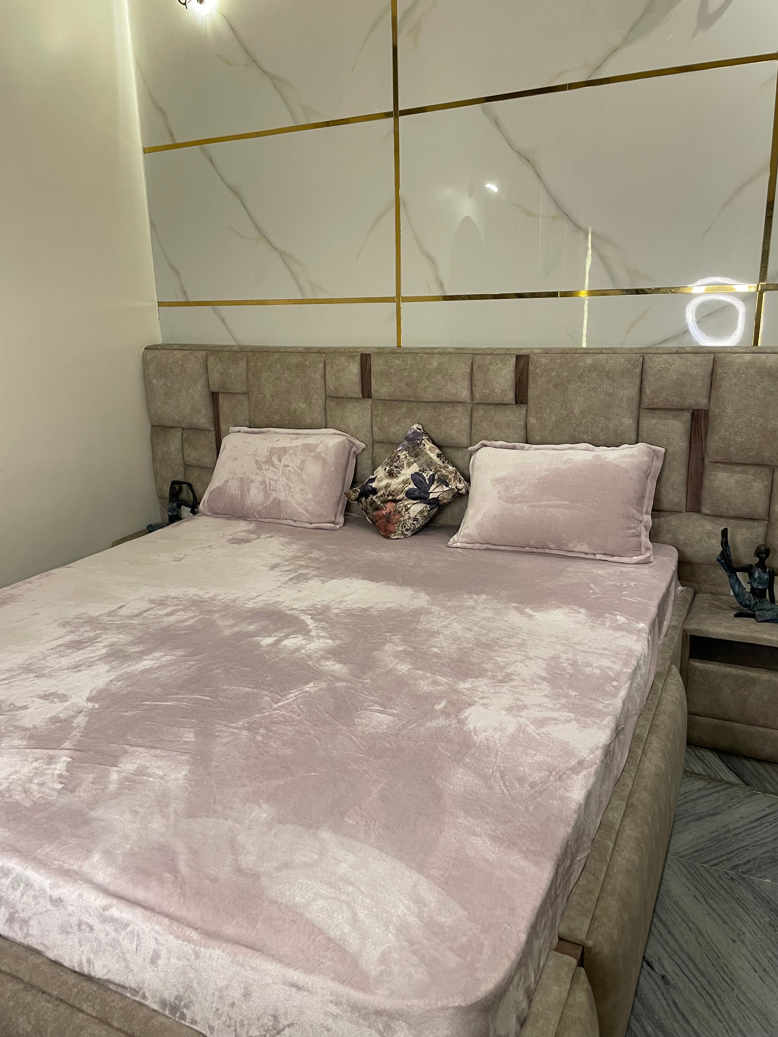 Solid warm bedsheets - Fitted Elastic